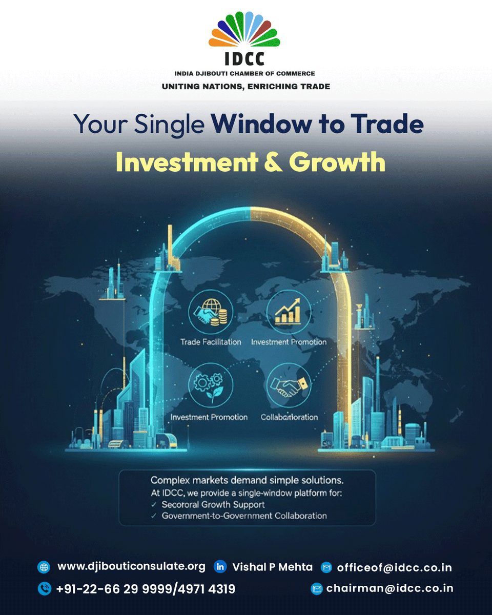 idccoffice's tweet photo. Complex markets demand simple solutions

IDCC ensures that businesses in India &amp; Djibouti are equipped to grow with speed and stability

+22 6629 9999 / 49714319

#IDCC #ONEPACT #solutioncontinues #investing #africana #diplomacyonline https://t.co/pY8wq4nhpD