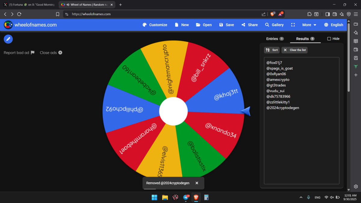 HODL One Million $Fortuna for #Lifetime #Lottery with #SportsBetting 

4 $SOL #Giveaway 

Congratulations Winners!

@fox01j7 1 SOL

@spags_is_goat <a href="/0xRyan06/">Ryan</a> @amexcrypto <a href="/gt3trades/">gt3 🌴</a> 0.5 SOL

@vudu_sui @dk75783966 <a href="/zzlittlekitty1/">zz_little_kitty</a> @2024cryptodegen 0.25 SOL

#NFL #POTD #FanDuelParlay