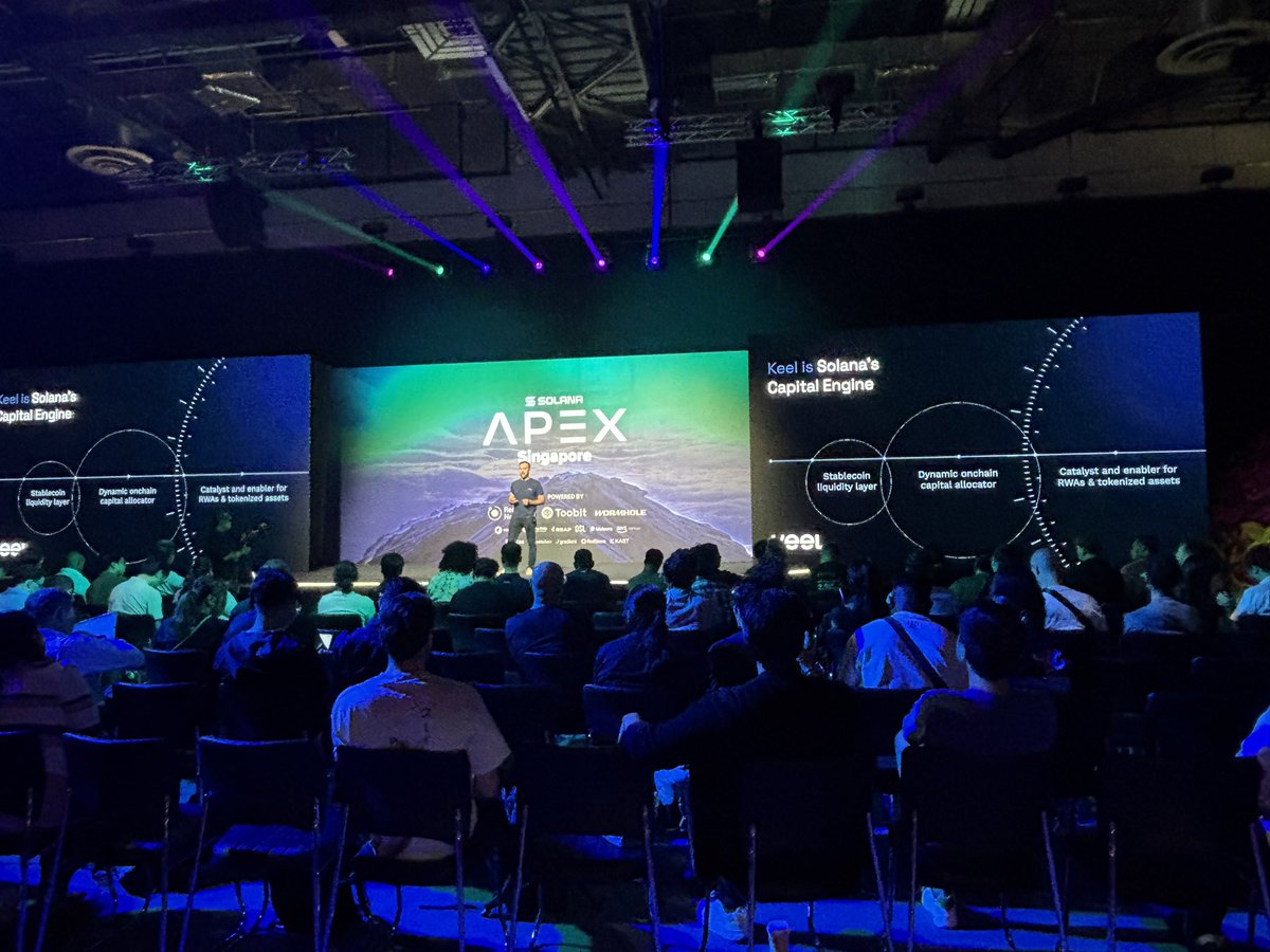 inesyongdao's tweet image. Next stop Solana APEX
Stage and panels talking on #stablecoin , #payment #RWA
Surrounding by same topic, narrative or trend ?