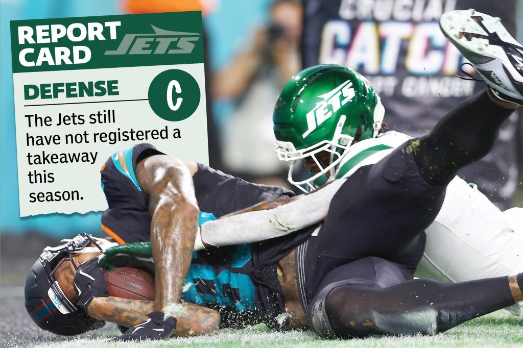 Jets report card: Tackling woes only getting worse as defense still lacks takeaway trib.al/mHnzsb1