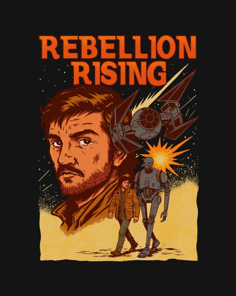 teefury's tweet photo. THE DAILY | “Rebellion Rising” by #GedWorks starts at just $13 today only at #TeeFury! ⚡
https://t.co/UHLkNaLLAb
#tshirts #tee #tshirt #graphictee #teeoftheday #geekstyle #popculturetees #universe #rebellion #rebels #droid #space #maythe4th #maytheforce #tvshows #scifi #action https://t.co/XDXZIZh8e4