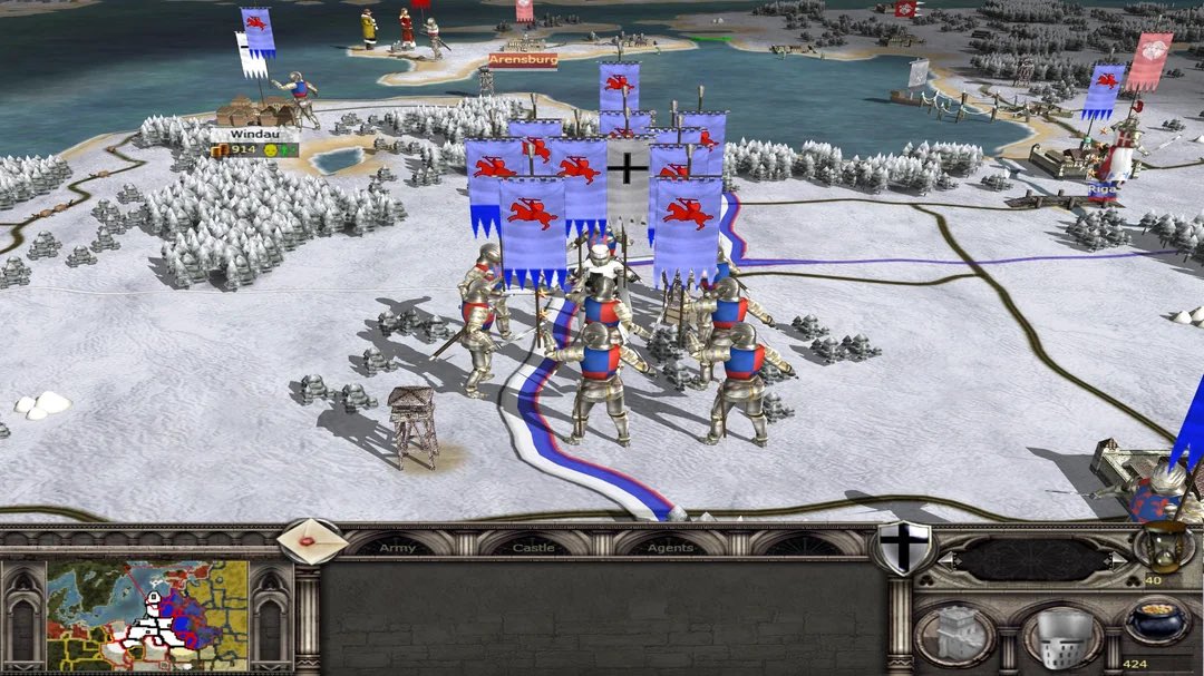 By far, my favorite campaign in all of Total War Medieval II is the Lithuanian campaign in the Teutonic expansion. It’s hard, you get access to some great exotic units, and you have a couple interesting ways to play out the game.