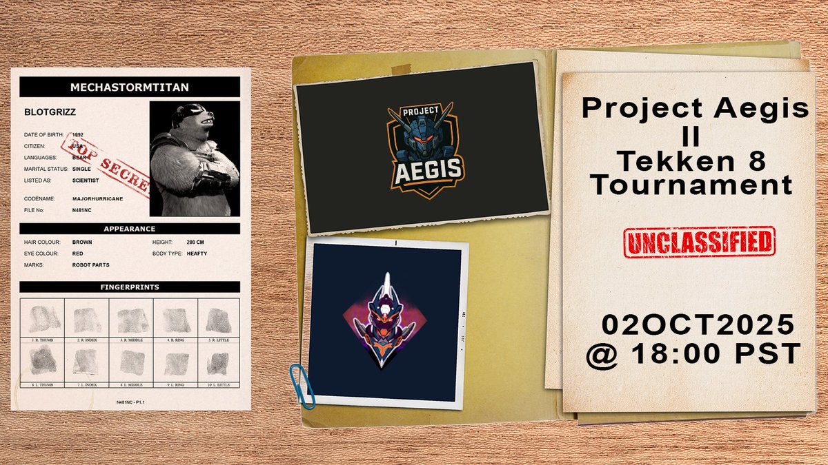 Project Aegis is back Thursday October 2 @ 6:00 PM PST! Join us for a fun monthly Tekken 8 tournament hosted by us. Details below!!