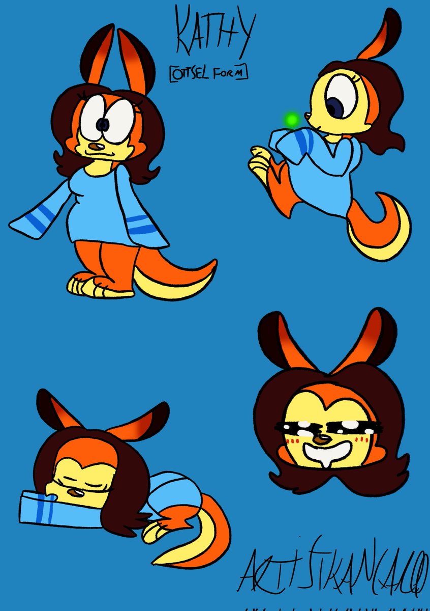 ArtistKangaroo2's tweet photo. Kathy [Ottsel Form]. Decided to make her a full-on self insert.

#SonaArt #Ottsel #JakAndDaxter https://t.co/7ZqbS5Yjid