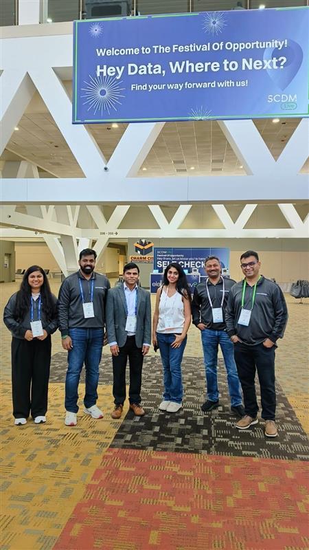 HexawareGlobal's tweet photo. Customers flocked to our booth to explore how #AI agents are transforming #clinicaltrials & data management. 
Visit us tomorrow to see the live demos at Booth 523 + join us Sept 30, 1–2 PM ET for a Networking Lunch. https://t.co/ScQHqklthp

#clinicaldatamanagement #scdm #clinicalresearch #AgenticAI