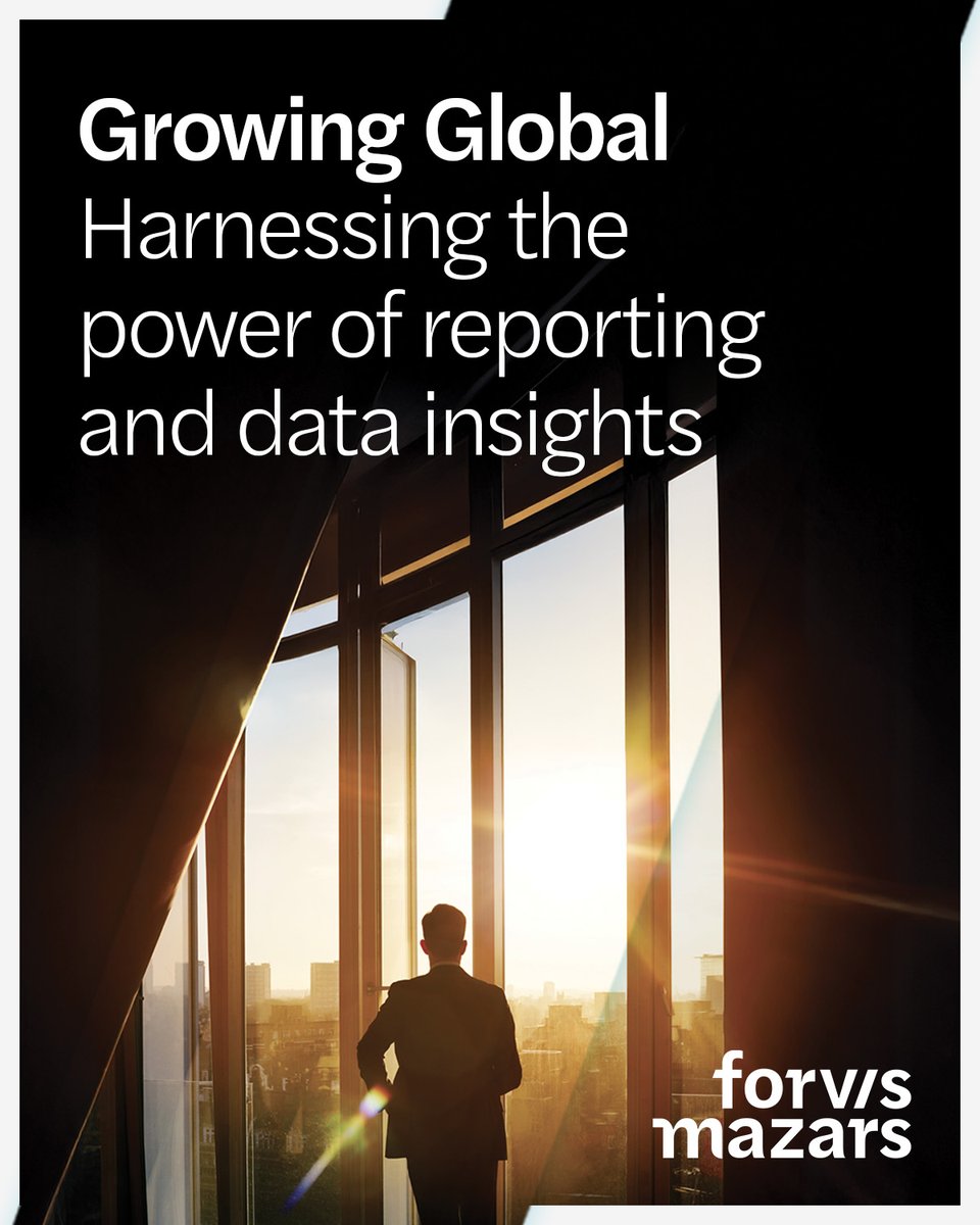 [#GrowingGlobal] How can business leaders use the intelligence and insight from reporting to grow internationally?
Discover more in our report, ‘Harnessing the power of reporting and data insights’: forvismazars.com/group/en/insig…