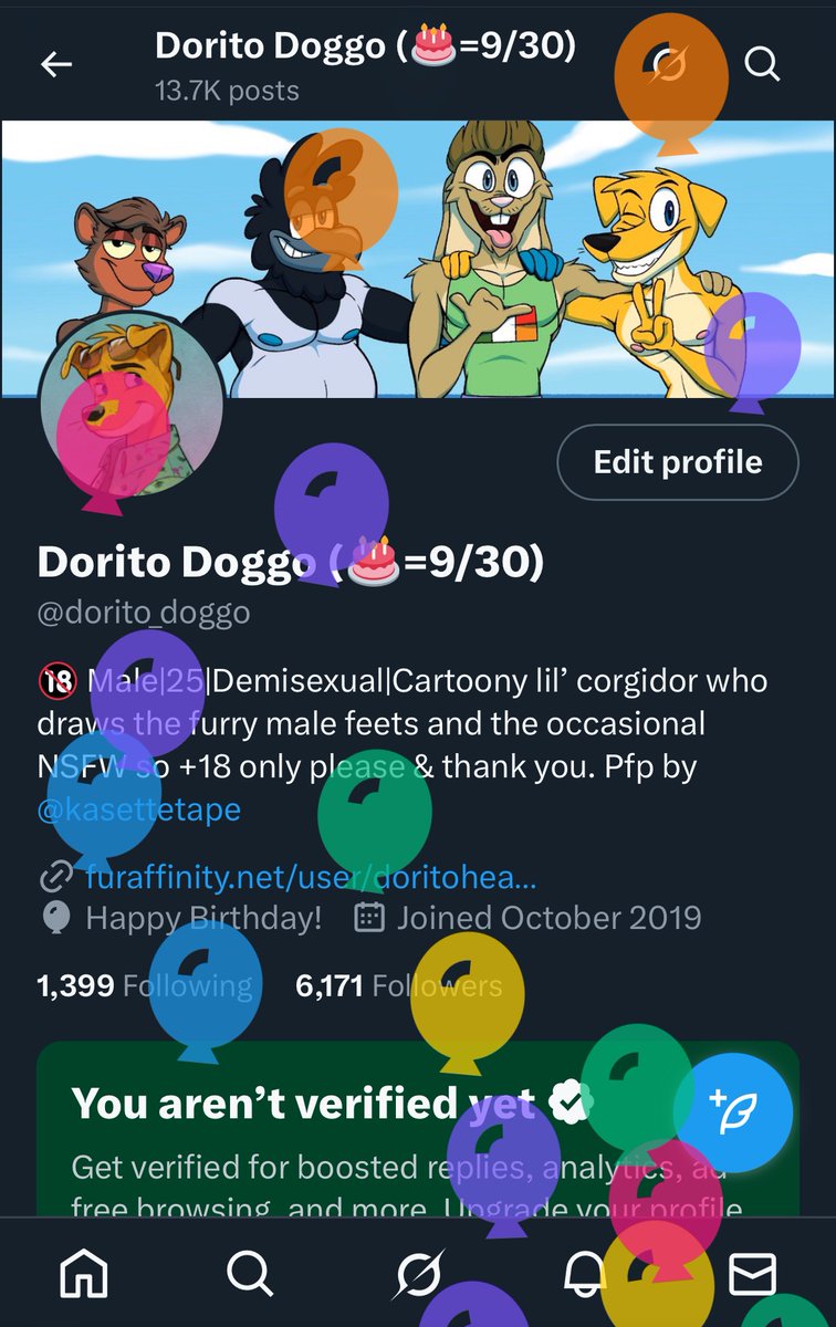 Dorito Doggo (@dorito_doggo) on Twitter photo I’m 26 now! I’m 26 now!
