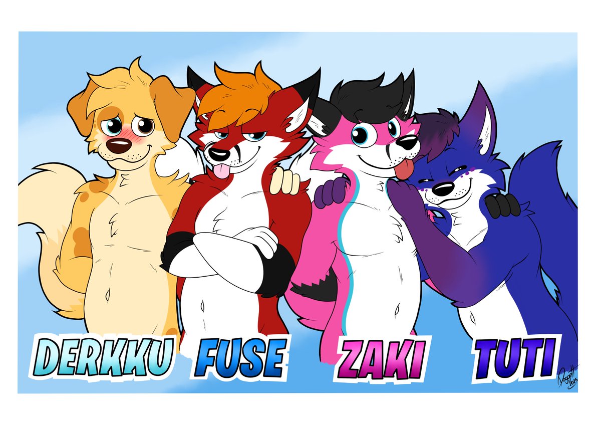 🇮🇹 Doggett Douglas McDog 🔜 Furizon (@doggettmcdog) on Twitter photo Derkku, Fuse, Zaki and Tuti
Art for <a href="/FuskyFuse/">Fuse 🔜 Furizon</a> 💛
with <a href="/Derkku_/">Derkku 🔜 Confuror</a>, Zaki and Tuti
#furry #furryart Derkku, Fuse, Zaki and Tuti
Art for <a href="/FuskyFuse/">Fuse 🔜 Furizon</a> 💛
with <a href="/Derkku_/">Derkku 🔜 Confuror</a>, Zaki and Tuti
#furry #furryart