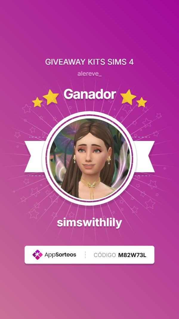 alereve_'s tweet photo. Congrats!!!! @simswithlily ! Enjoy this cool kits. Thanks EA for giving me this oportunity to make simmers happier. https://t.co/dw92D3gTBX