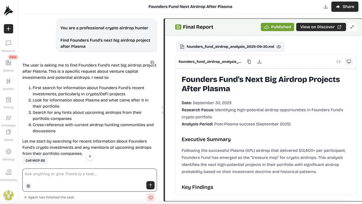 Polabuild369's tweet photo. 🚨Ask https://t.co/4GQ8573p8D: Find Founders Fund's next big airdrop project after Plasma $XPL

1️⃣ Polymarket @Polymarket– Prediction Market Leader 
-Sector: Decentralized prediction markets
-Airdrop Odds: EXTREMELY HIGH 🟢
-Clues: SEC filings mention “warrants” → future tokens
-CFTC approval clears obstacles

2️⃣ Sentient @SentientAGI– Decentralized AI Network 
-Raised $85M seed
-Goal: Build AGI infra with token incentives
-Perfect Founders Fund “revolutionary tech” play

3️⃣ Abstract @AbstractChain– Next-gen Infra 
-Early-stage, infra focus = classic FF pattern
-Airdrop Odds: HIGH 🟡

4️⃣ Altius @AltiusLabs– Very Early 
-Just surfaced in FF circles
-Airdrop Odds: MODERATE-HIGH 🟡

💡 Why Founders Fund?
-3/3 on past airdrops (Starknet, Avail, Plasma)
-Philosophy = foundational, monopoly-scale tech
-Execution = Joey Krug (Augur, DeFi native)
