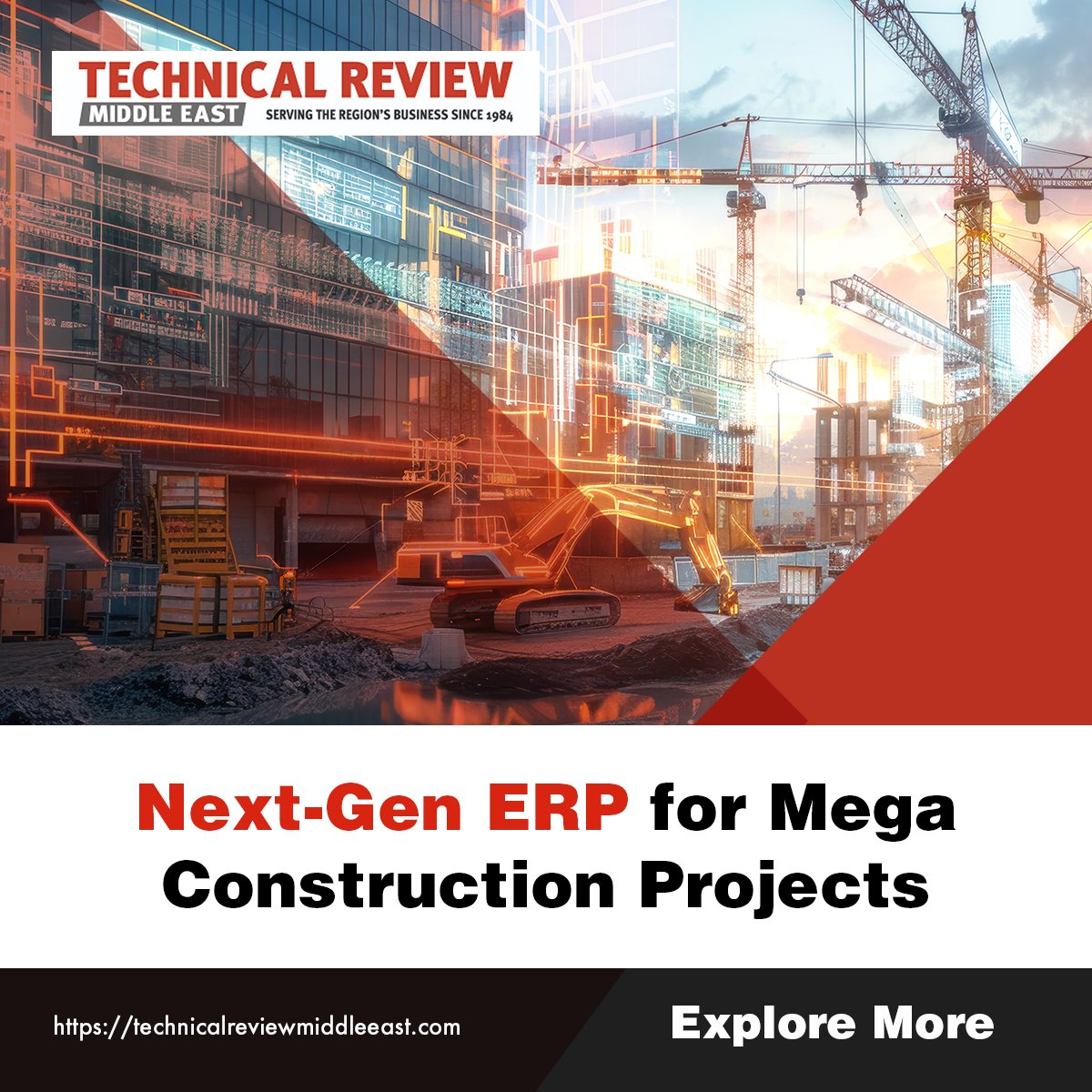 TechReviewME's tweet image. Mega-projects need next-gen tech. 

ProjectVIEW ERP by DANAOS Projects gives Middle East construction firms AI-driven, cloud tools for budgeting, scheduling &amp;amp; sustainability—delivering control &amp;amp; insight for success. 

Learn more: zurl.co/tp4rW

#ERP #ConstructionTech
