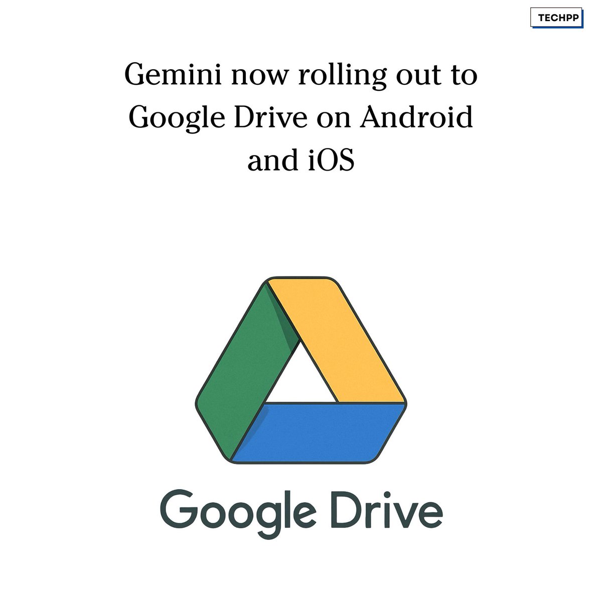techpp's tweet image. Gemini is now rolling out to Google Drive on Android and iOS

#Google #Gemini #GoogleDrive #AI #Android #iOS