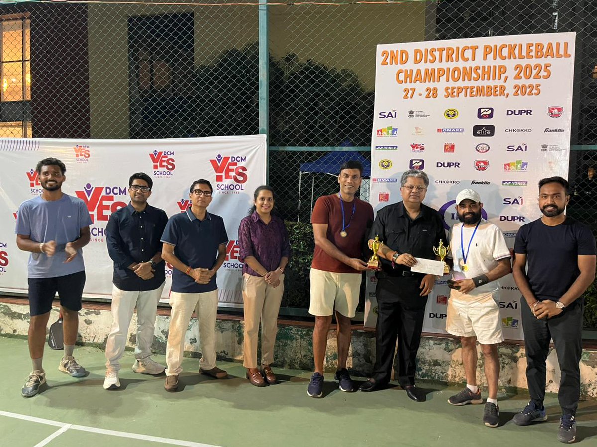 Dr Anirudh Gupta presided over the District Pickelball Championship 2025 held at Omaxe during which he felicitated the winning players and teams. Dr Gupta also interacted with the office bearers and assured his support for the development of the sports.