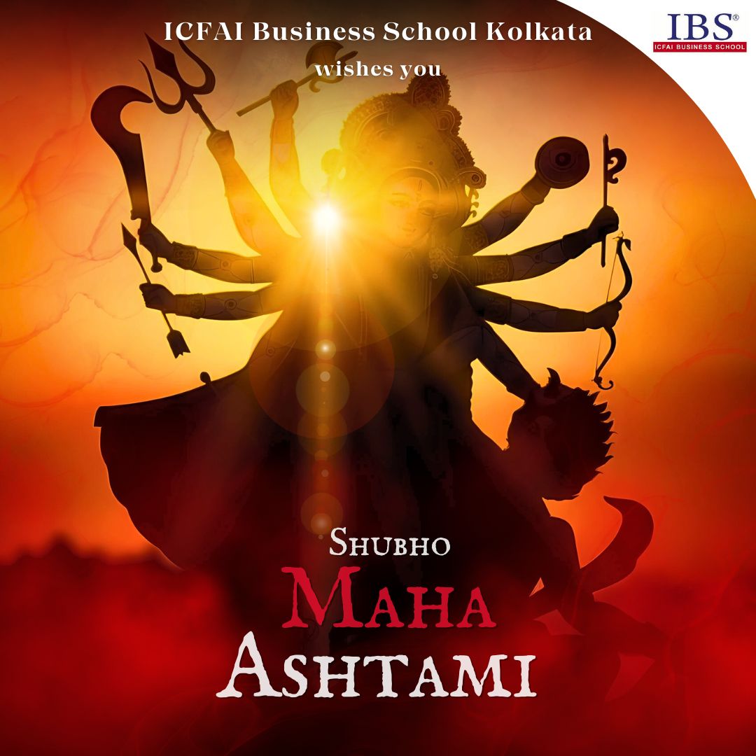 Ashtami celebrates the unmatched might and courage of Maa Durga. It inspires us to conquer evil — both around us and within — as hearts rise in devotion and joy. 
IBSK wishes you Subho Mahaastami. 🌼🍁

#durga #astami #madurga #festive #culture