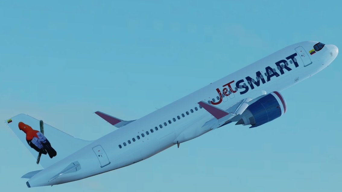 SumeStudios's tweet photo. Hola, @VuelaJetSMART como me quedo este ejemplar de su flota de Colombia? https://t.co/TkOygiWXNJ