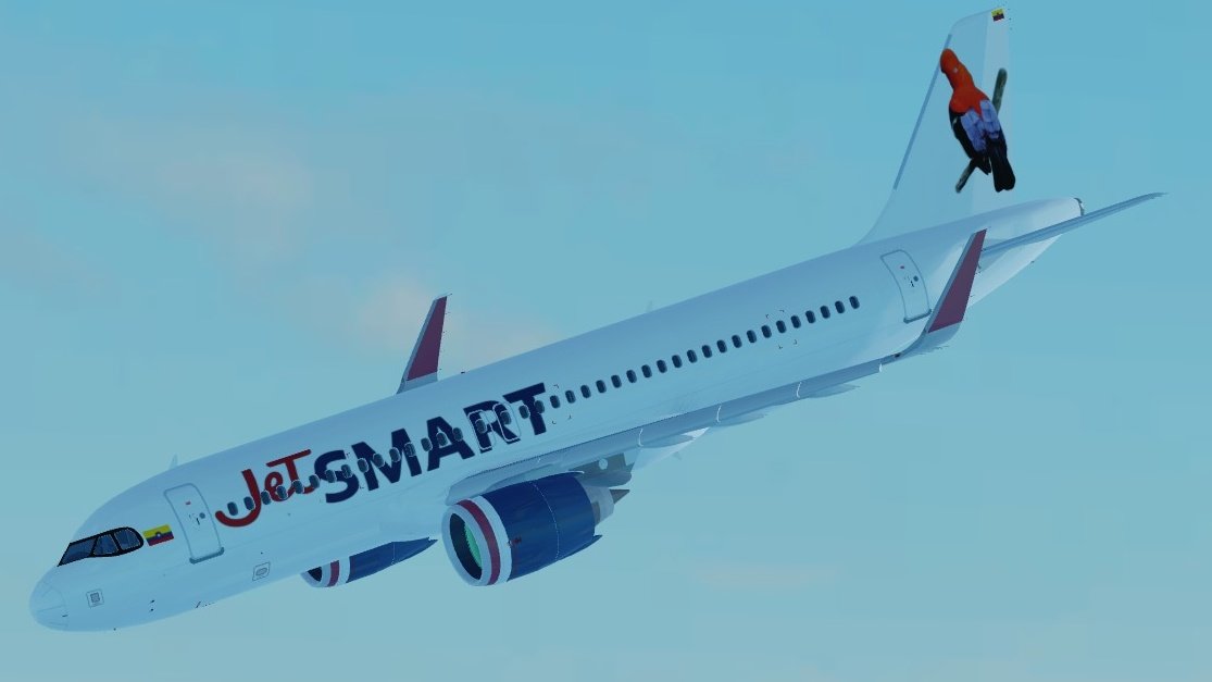 SumeStudios's tweet photo. Hola, @VuelaJetSMART como me quedo este ejemplar de su flota de Colombia? https://t.co/TkOygiWXNJ