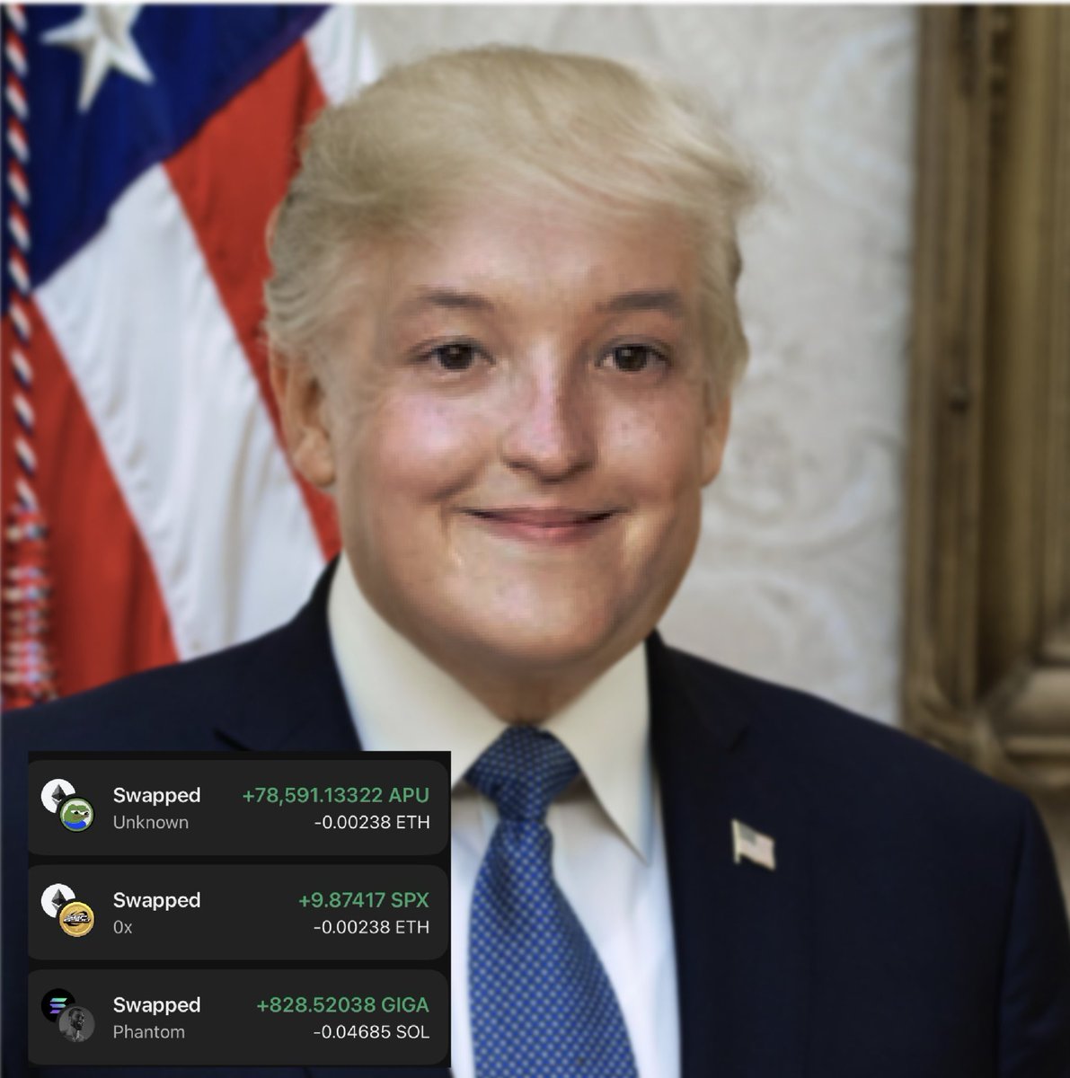 cloudmcfoxx's tweet photo. Day 58 of DCAing until im a millionaire 
#SPX6900 $GIGA $APU https://t.co/Q7cVedmlvz