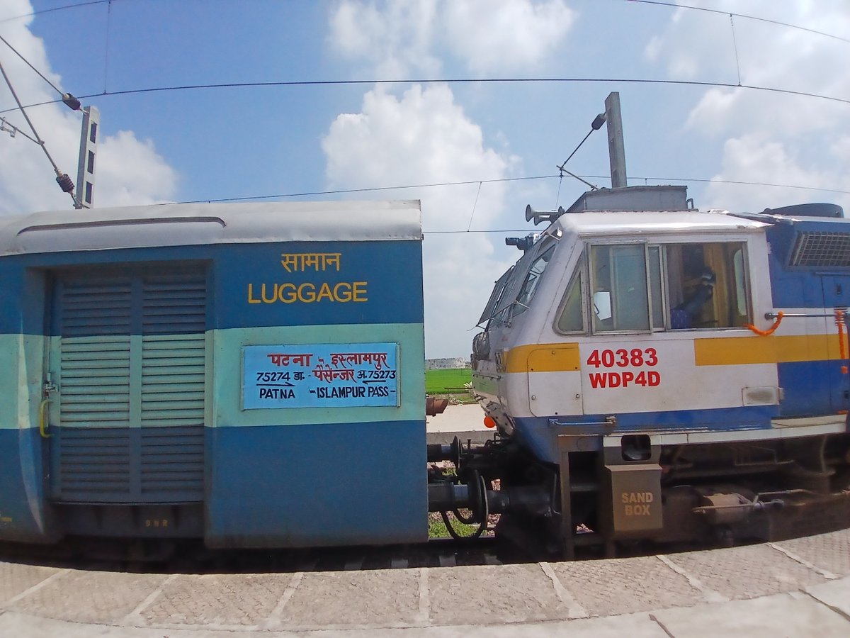 Rfshashank's tweet photo. Patna islampur passenger inaugural special https://t.co/KQSli53N7K
