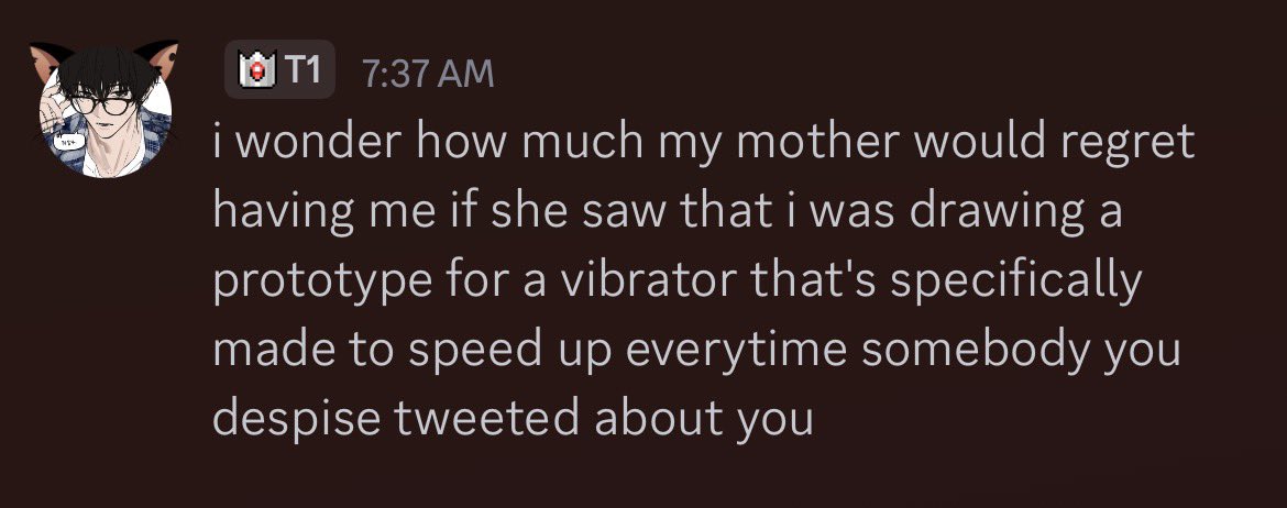insane conversation to be having at 7 am