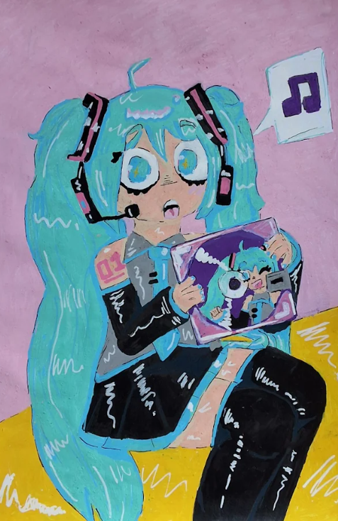 pugjammer's tweet photo. 🎵
#HatsuneMiku  #Vocaloid #art https://t.co/ojSoeBqfsz