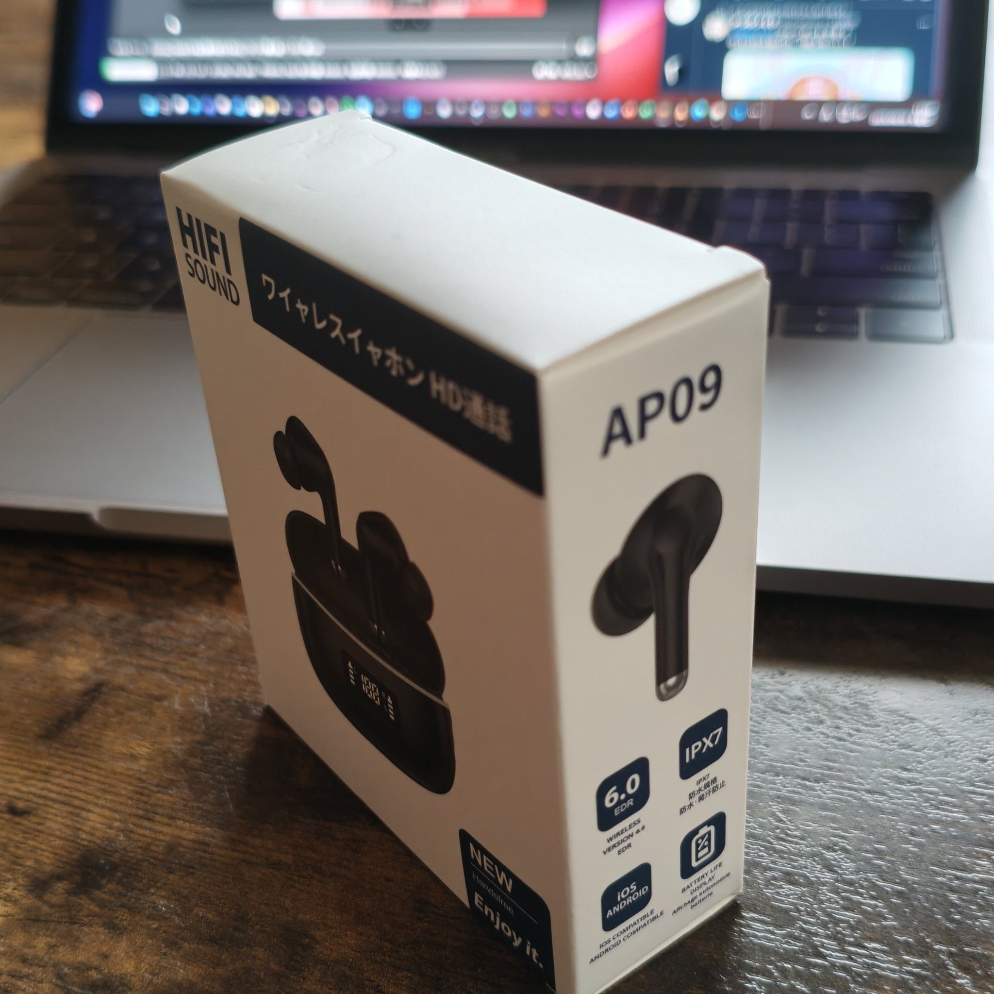 AP09 ワイヤレスイヤホン HD通話 新品