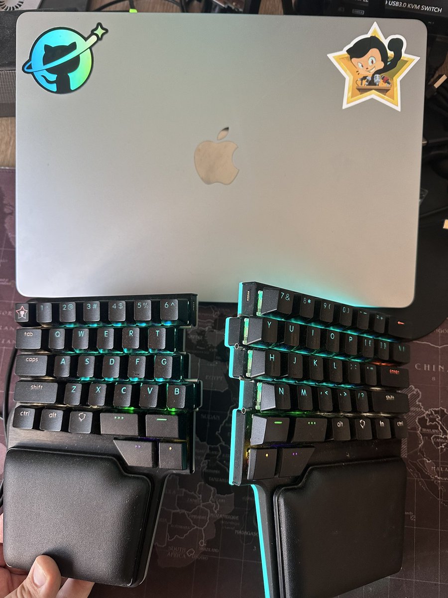 Can you spot the cutest <a href="/github/">GitHub</a> star keycap on my awesome <a href="/DygmaLab/">Dygma</a> keyboard?