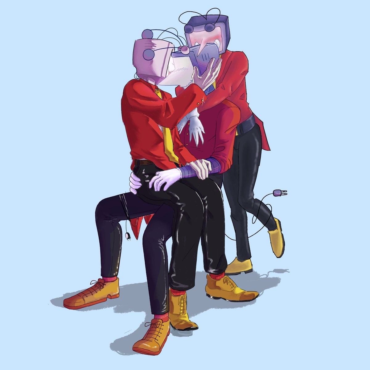 freaktenna's tweet photo. magma w/ @kelopipi  &amp; @ZaphireArthemis !! ☝️🤓 #tenna #tennacest #deltarune https://t.co/EbNcqS6xD9