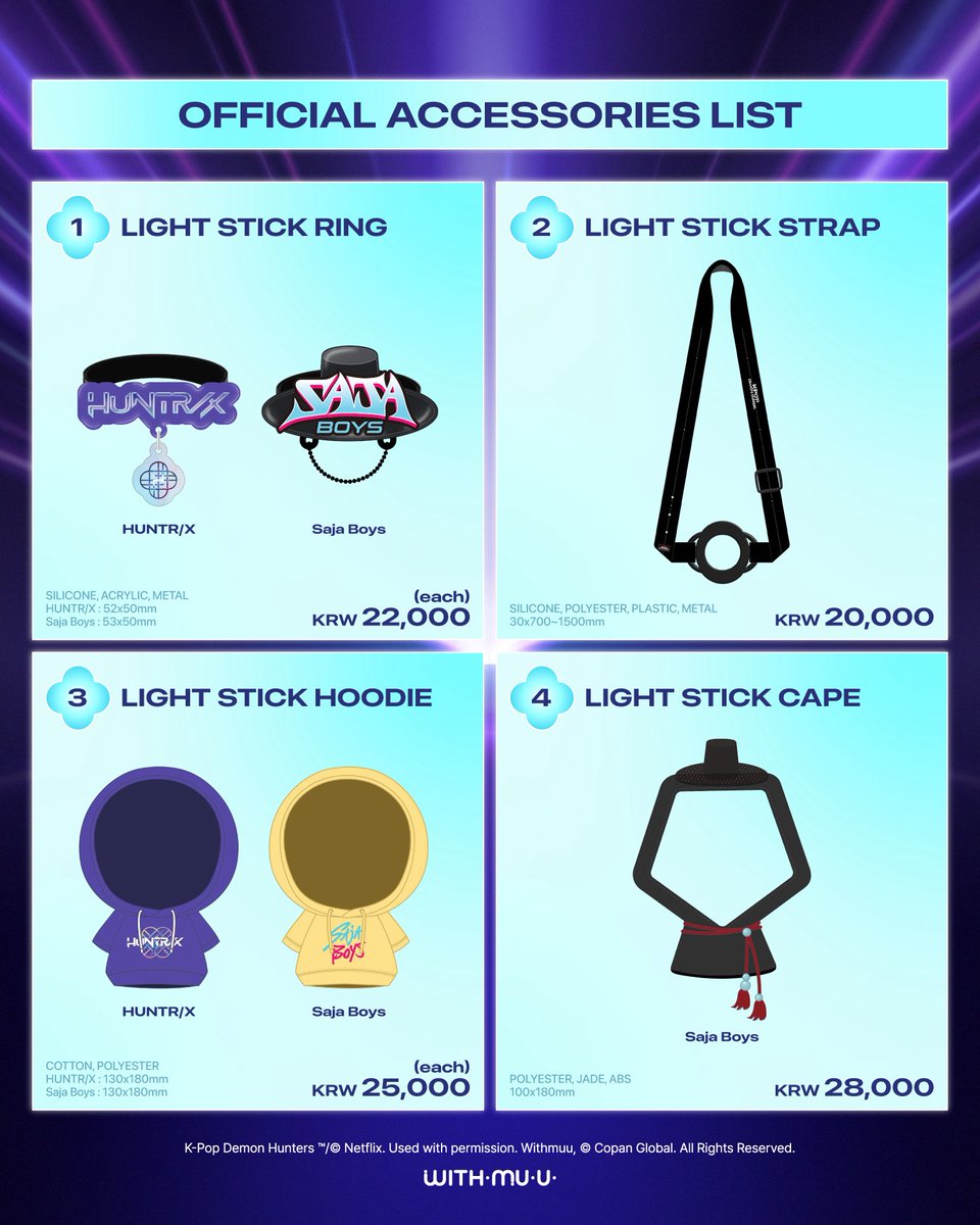 TeuwaiseuShopPh's tweet photo. wts lfb ph ww go

KPOP DEMON HUNTERS OFFICIAL LIGHTSTICK & ACCESSORIES MERHCANDISE MD

every 50,000 won = 1 random photocard pob pc

deco sticker pack - 380
keyring charm - 700
strap - 970
beads strap - 990
ring - 1050
hoodie - 1200
cape - 1320
lightstick (huntrx / saja boys) - 2350

can choose
neta | all in price

DOO - until oos
DOP - 200 dp / item payo , rembal 11/01

DM TO AVAIL ! 💌