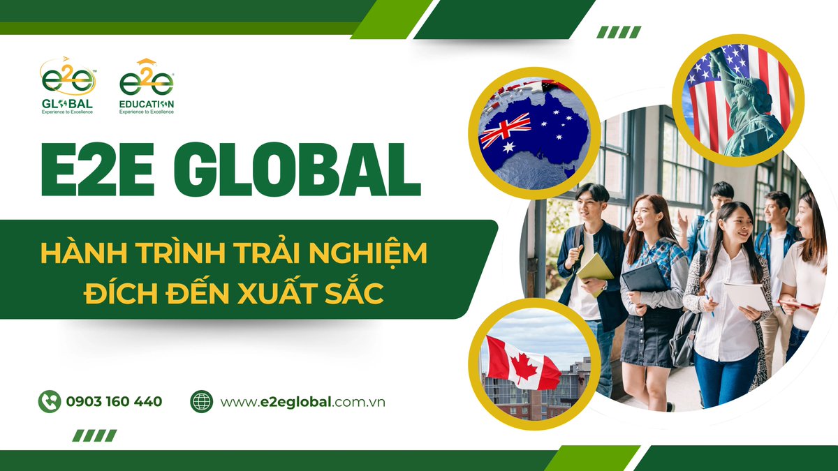 e2eedu's tweet photo. CÔNG TY TƯ VẤN DU HỌC UY TÍN TẠI TP.HCM
Nếu bạn đang tìm kiếm công ty tư vấn du học uy tín tại TP.HCM, E2E Global là lựa chọn đáng tin cậy với 25 năm kinh nghiệm, đội ngũ chuyên gia tận tâm và hàng nghìn hồ sơ thành công. 
https://t.co/AKDHEuR3i2 https://t.co/WWgtBoYK3E