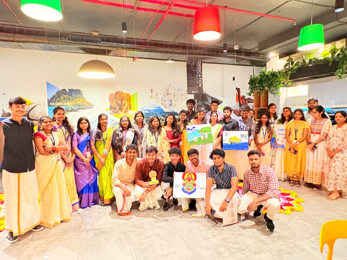 NafTechnology's tweet image. In September, our Chennai and Coimbatore NAF Technology India offices came alive with the colors, flavors, and spirit of Onam.

#OnamCelebration #NAFIndia #NAFTech #PeopleFirst #WorkplaceCulture #FestiveVibes