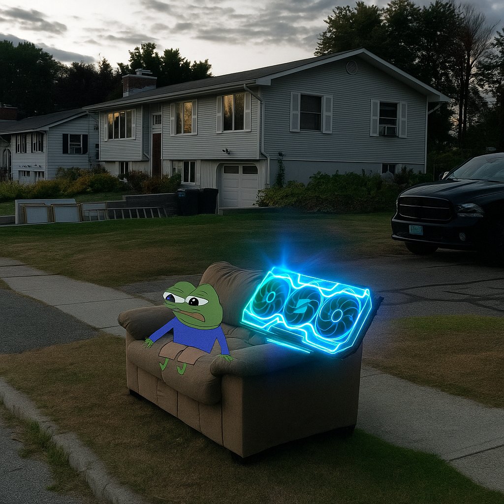 Mykel__1's tweet image. She kicked me out cause I took my GPU everywhere, I told her it&apos;s for the future of ComputeFi 

Guess it&apos;s me and Cysic against the world

Gmsor if you are with us