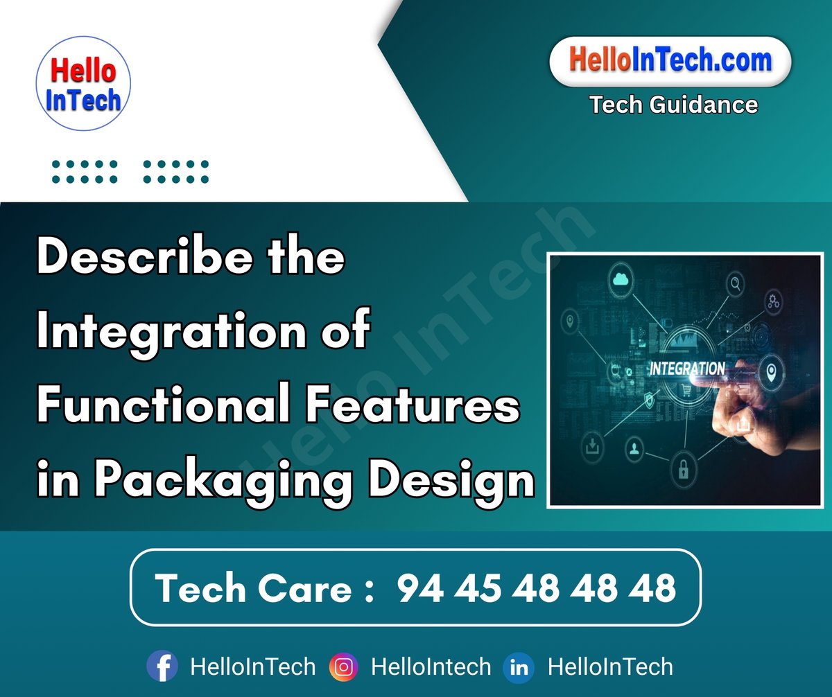 HelloIntec13514's tweet image. Describe the integration of functional features in packaging design

If you would like more information, please visit the page.
hellointech.com/describe-the-i…

#functionalpackaging #smartpackaging #packagingdesign #userfriendlydesign #packaginginnovation #resealablepackaging