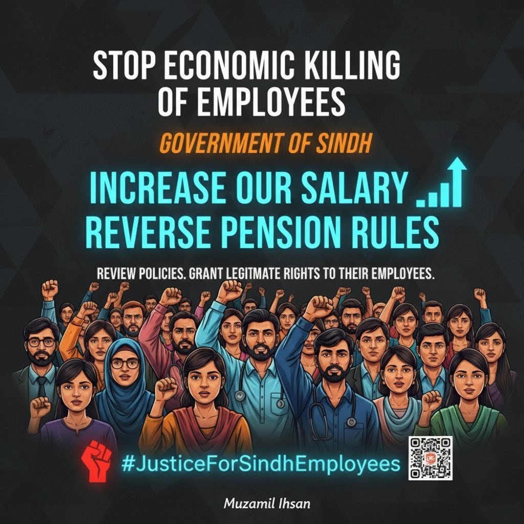 Muzzamil_ihsan's tweet photo. I opted to serve the govt as a teacher. I left a high-paying multinational job because I believed in public service. Today, with inflation &amp; economic hardship, pensions are being slashed.
 what life will employees have without pensions? @BBhuttoZardari
#JusticeForSindhEmployees https://t.co/zgxIuPqDrJ