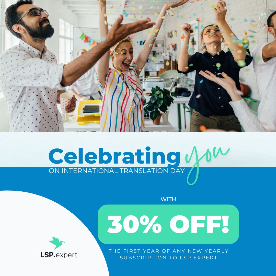 LSP_expert's tweet image. 🎉 30% OFF LSP·expert - 3 days only!

✅ Complete business management platform
✅ Built for #LanguageProfessionals
✅ Everything in one place

Code: TRANSLATIONDAY25
Ends: Oct 2nd midnight CET

👉 lsp.expert

#InternationalTranslationDay #xl8 #TranslationDay #ITD2025