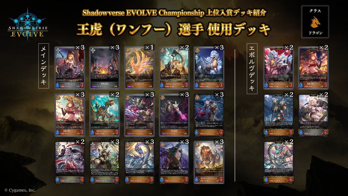エボルヴCS 上位入賞デッキ紹介】 全国で開催されているCS大会より