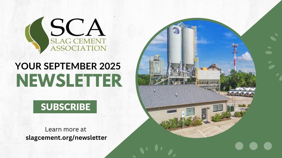 Don't miss out on the latest information from the Slag Cement Association! Check out #SCA's September newsletter here: conta.cc/4mrMORU