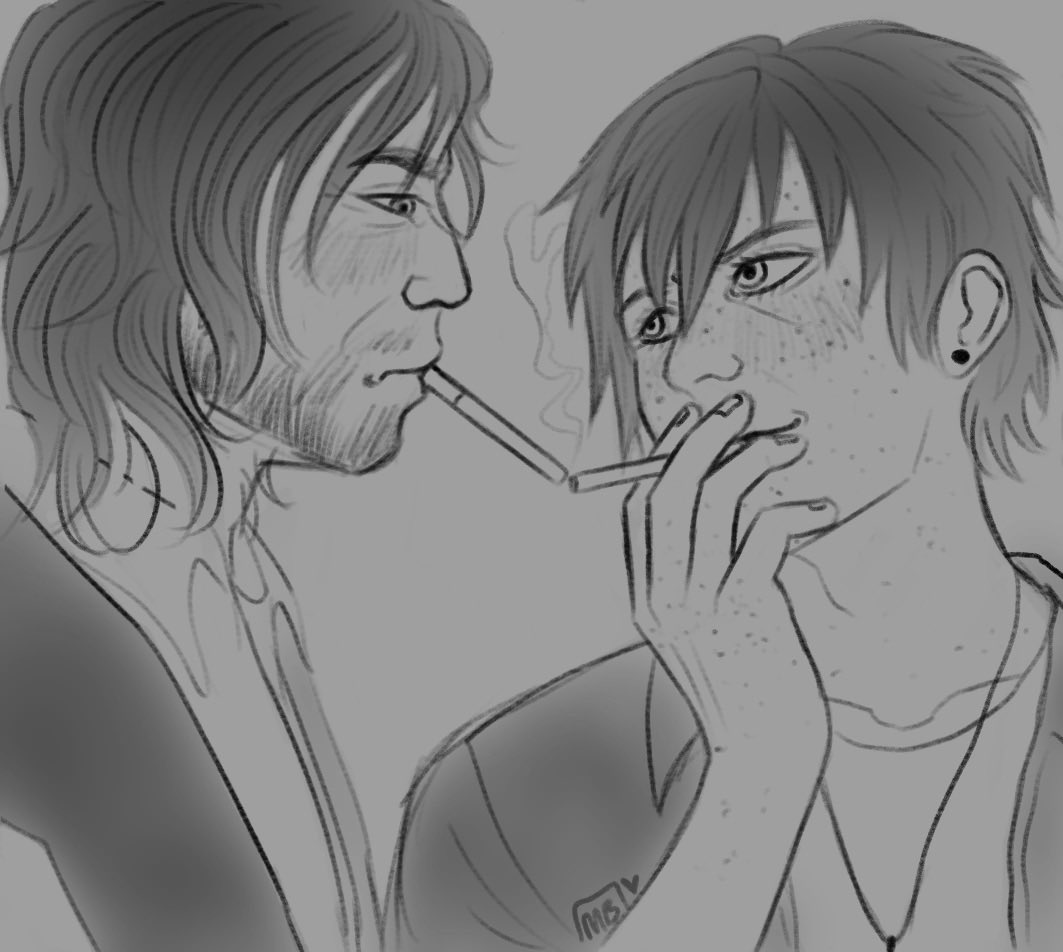M0THBITEZ's tweet photo. haven’t posted this on main yet but it’s one of my long time oc’s that im shoving into the walking dead universe and mashing together with daryl dixon like little dolls 🥰🥰🥰🥰🥰

i love them so much

#ocart #daryldixon #twdart https://t.co/31U46D9b5i