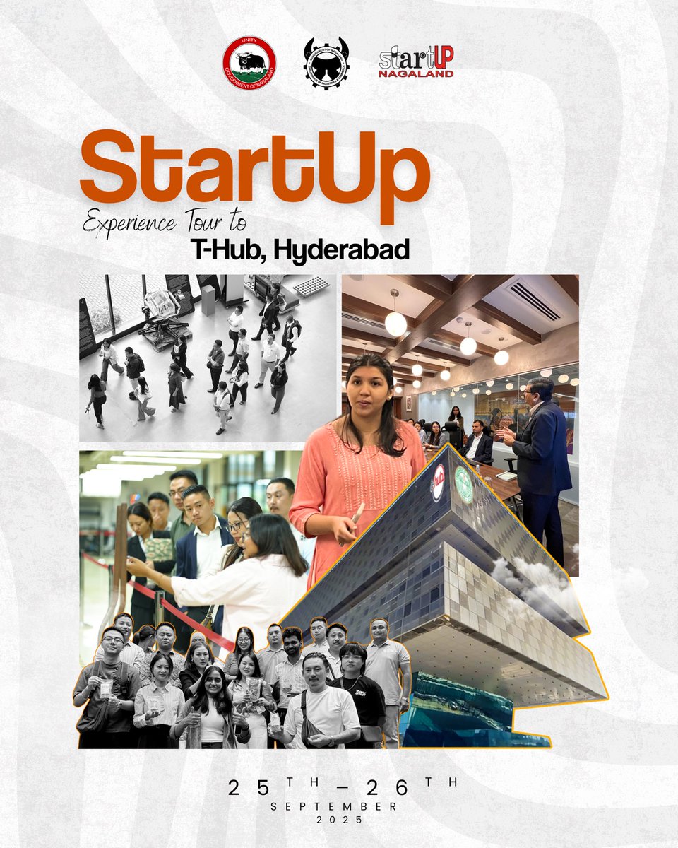startupnagaland's tweet photo. Startup Nagaland, under the Department of Industries &amp; Commerce, Government of Nagaland, had the privilege of engaging with key institutions within Telangana’s innovation ecosystem, including T-Hub, T-Works, Ag-Hub (PJTSAU), WE Hub, RICH and TASK. https://t.co/1Jnq1E67Fd
