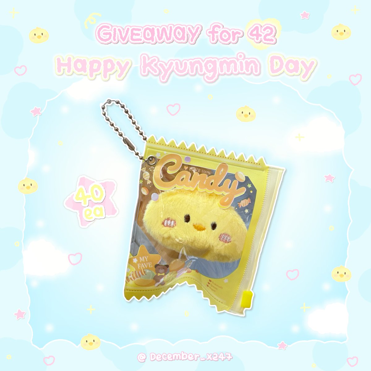 December_X247's tweet photo. 👑HAPPY 𝗞𝗬𝗨𝗡𝗚𝗠𝗜𝗡 𝗗𝗔𝗬 
Giveaway for 42 💙

💖PVC Zip Pouch Keyring 🐣 40EA
 
วันเสาร์ ที่ 4 ตุลาคม 2568
⏰ : 10:00 - 17:30 น.
📍 : baanrukromcafe
 (MRT เตาปูน Exit 2)

มารับกันเยอะๆนะคะ 💛

#SweetsDreamBabyKyungmin https://t.co/5jKVgAuLqN