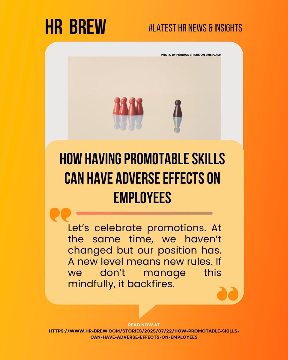 Promotions are cause for celebration, right? And promotions can also be a dangerous time in our careers if we don't navigate the changed terrain mindfully. Check out my conversation with <a href="/mikka__ella/">Mikaela Cohen</a> in her HR Brew article to learn more: lnkd.in/gWDdvAsp