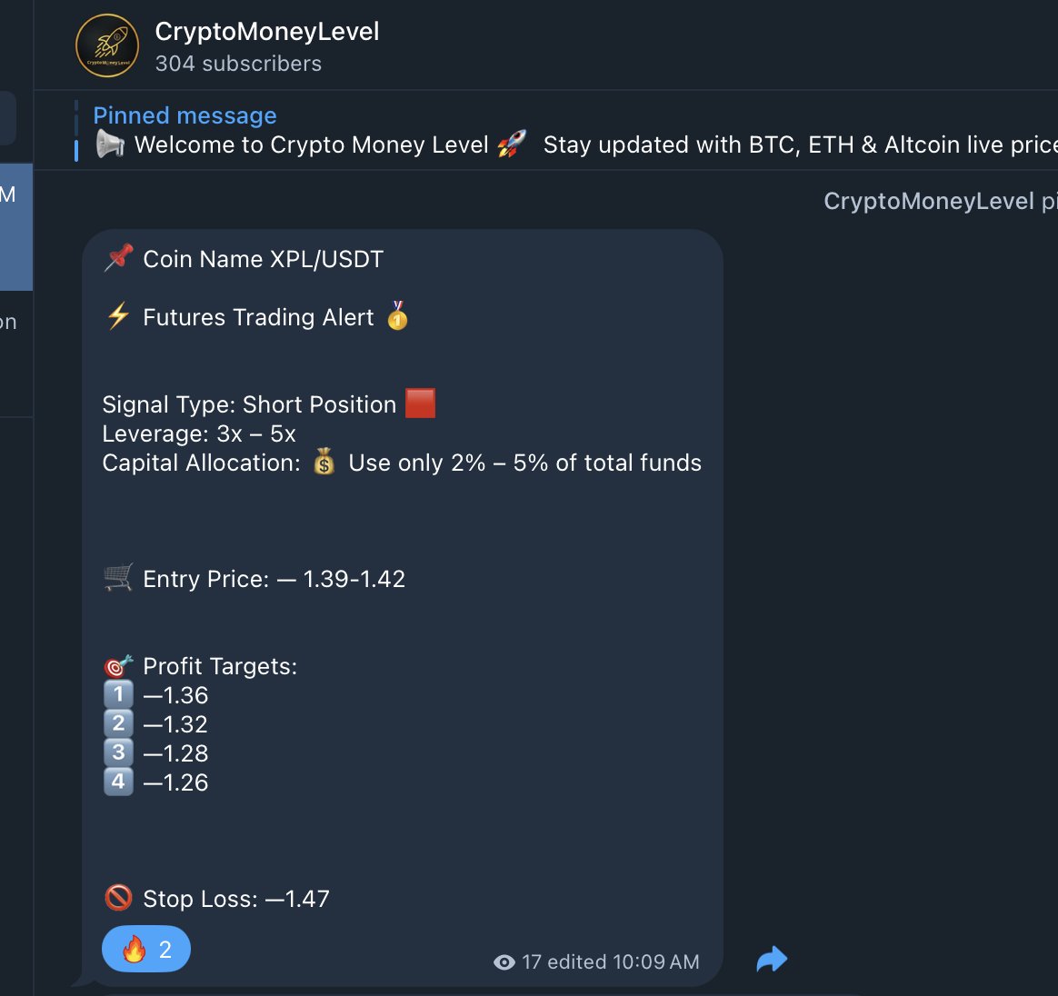 MoneyLevel9's tweet photo. Short (single tweet — quick &amp; punchy)
🚀 TRADE UPDATE — XPL/USDT (Perp)
Short @ 1.3338 ▶️ Closed near 1.2552
💥 +117.7% (20x)
Entry → 1.33 | Fair → 1.255 | SL 1.47
Always use proper risk mgmt — only risk 2–5% per trade.
🔔 Follow for real-time futures alerts.
#Crypto $XPL #xpL https://t.co/4NvokzRsyd