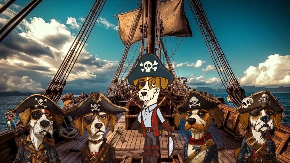 kirkiaj's tweet image. ⚓🐾 Not just a crew… but a brotherhood of legends. Together they don’t sail the seas — they own them. 🏴‍☠️🌊 #TheBarkingGame #Season6