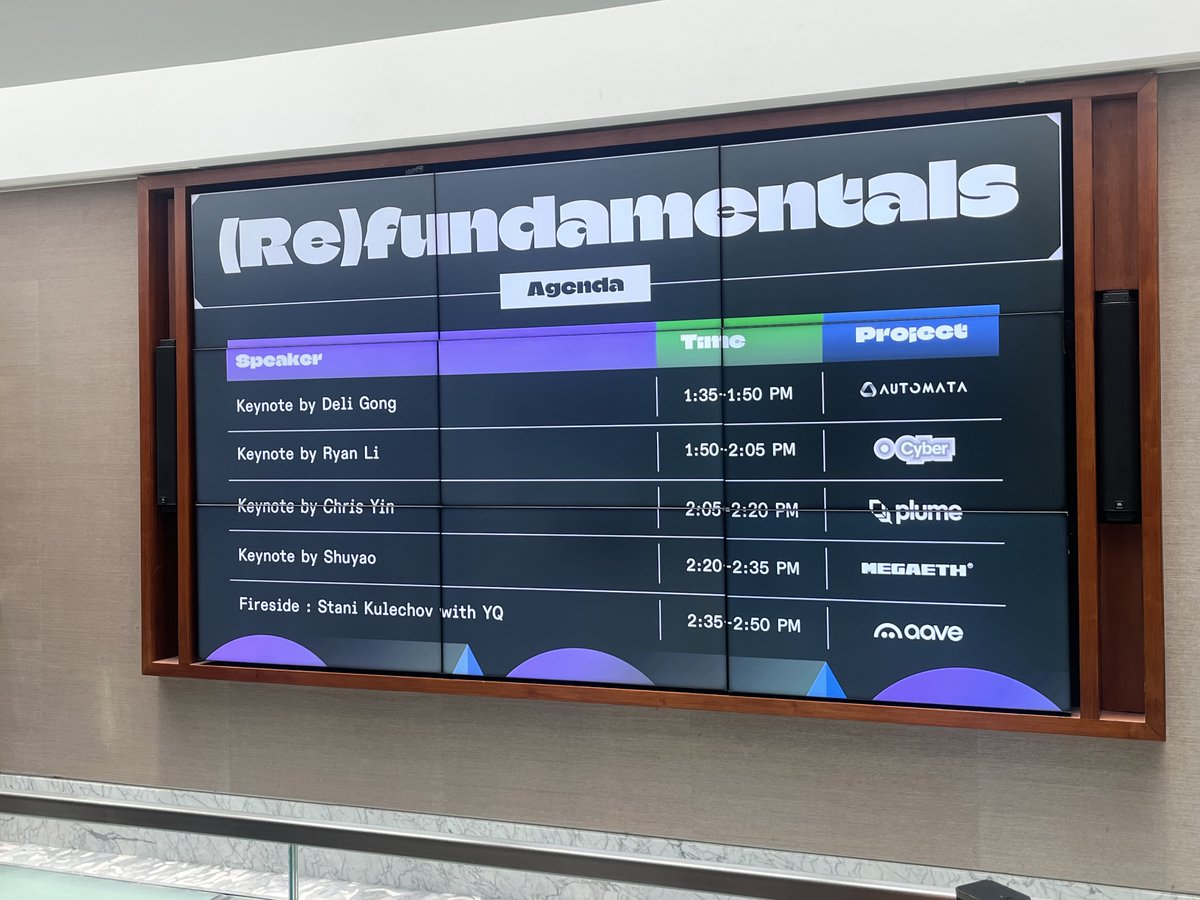 AutomataNetwork's tweet image. The team is here at @alt_layer&apos;s (Re)Fundamentals SG 🇸🇬

Catch @deligong&apos;s keynote at ​13:35 (GMT +8), @ The Capitol Kempinski Hotel Singapore ✦