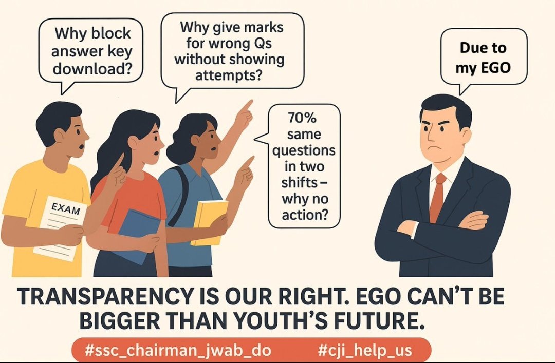 Rahulkisanvansi's tweet image. ❌ SSC आयोग भ्रष्ट।
❌ सरकार मोन
❌ मीडिया मोन

✅ शिक्षित युवाओं के सुनो CJI 
✊✊

#ssc_chairman_jwab_do #cji_help_us