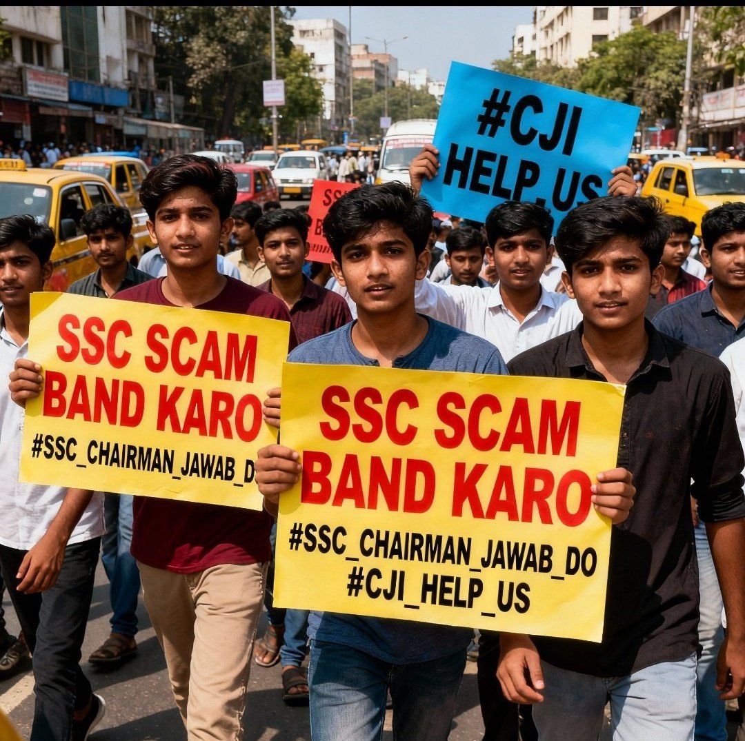 Rahulkisanvansi's tweet image. ❌ SSC आयोग भ्रष्ट।
❌ सरकार मोन
❌ मीडिया मोन

✅ शिक्षित युवाओं के सुनो CJI 
✊✊

#ssc_chairman_jwab_do #cji_help_us