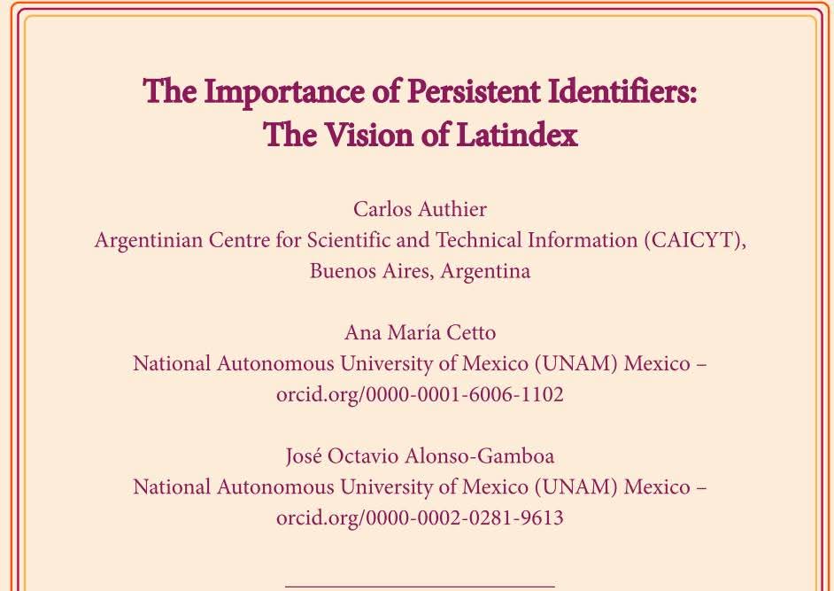 JuanluCaba_Unex's tweet image. Carlos Authier (Director of the ISSN Centre in Argentina), Ana María Cetto and José Octavio Alonso Gamboa (in charge of the Latindex network in Mexico) emphasise the importance of persistent identifiers (#PIDs) for scientific production. urlr.me/bMKdQf