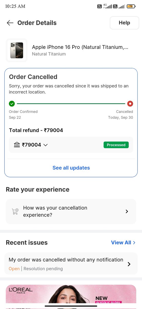 Harithakur2002's tweet photo. I will never order from Flipkart again not will I recommend it to anyone, it is not a trusted site. @Flipkart @Apple
 #flipkart 
#consumercomplaint 
#disappointed 
#iPhone16Pro 
#apple 
#ShriKalyanKrishnamurthy
#timcook https://t.co/EBPtJeiR2L