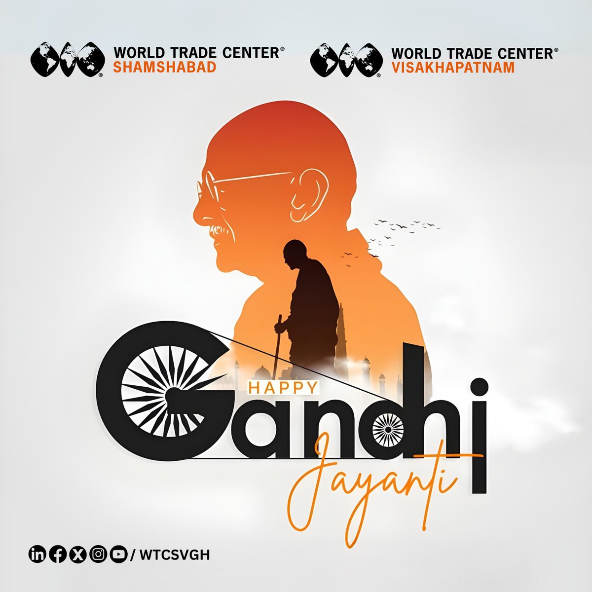 wtcsvgh's tweet image. On this Gandhi Jayanti, we reflect on the timeless values of truth, non-violence, and ethical action. Let us carry forward his vision of sustainable growth, fairness, and responsibility in our professional and personal lives. 

#MahatmaGandhi #EthicalLeadership #CorporateValues