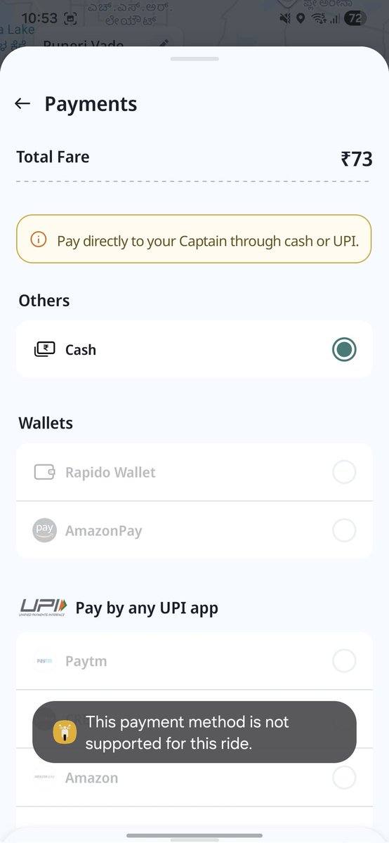 jilebi143's tweet image. @RapidoCares I have money in my wallet but Rapido blocks me from using it for bike rides. What kind of nonsense is this? Either let us use our own balance or stop calling it a wallet.  #Rapido #CustomerSupport #FrustratedUser