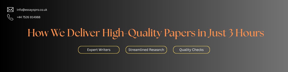 EssaysPro_UK's tweet image. Urgent deadlines don’t have to be stressful.
At EssaysPro, we’ve developed a proven process to deliver top-quality papers in as little as 3 hours, 
Learn how we handle urgent requests without compromising quality: docs.google.com/document/d/1he…
#UrgentEssays #DeadlineHelp